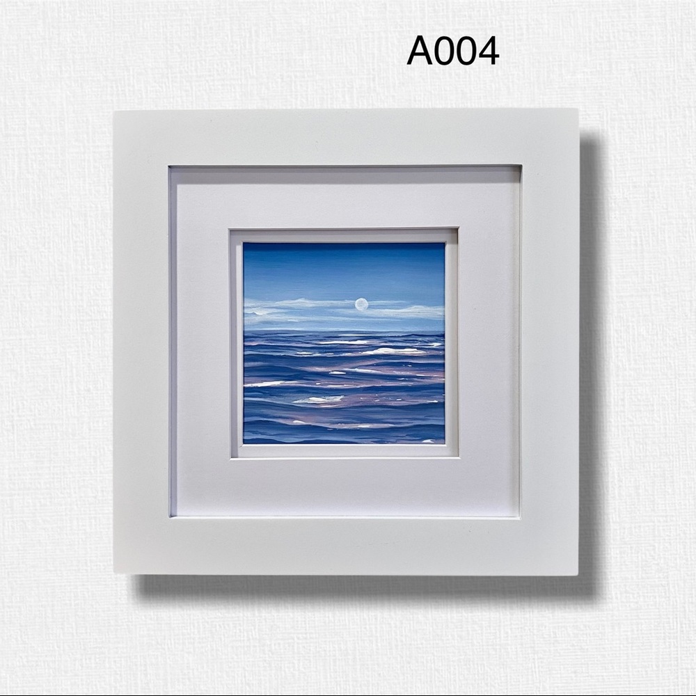 Original ocean painting, seascape beach art